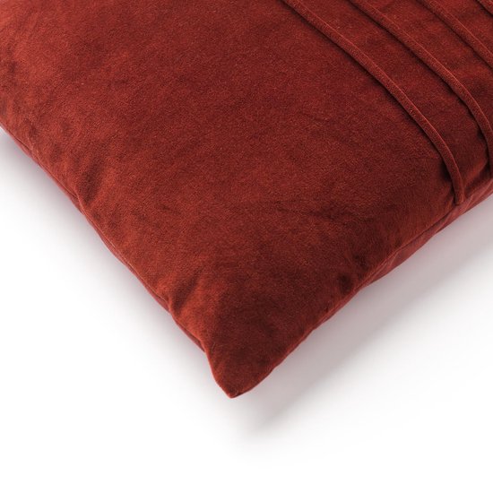 PAX - Coussin 40x60 cm - velours - Merlot - Rouge