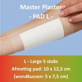 Master Plaster schaafwonden Pads - Large 10x12,5 cm