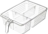 opbergbox koelkast 31.5 x 20,5 x 9 cm transparant