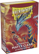 TCG Sleeves Matte Outer Dragon Shield - Clear (Japanese Size) SLEEVES