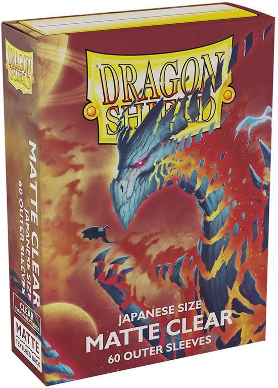 Foto: Tcg sleeves matte outer dragon shield clear japanese size sleeves