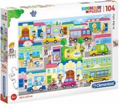 legpuzzel In The City junior karton 104 stukjes