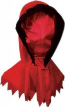 masker/kap Beul polyester rood/zwart one-size