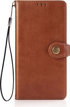 iPhone 7 Book Case Hoesje met Magnetische Sluiting - PU Leer - TPU - Pasjeshouder - Apple iPhone 7 - Bruin