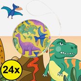 Decopatent® Uitdeelcadeaus 24 STUKS Metalen Dinosaurus Yoyo's - Jojo's Metaal - Traktatie Uitdeelcadeautjes voor kinderen - Speelgoed