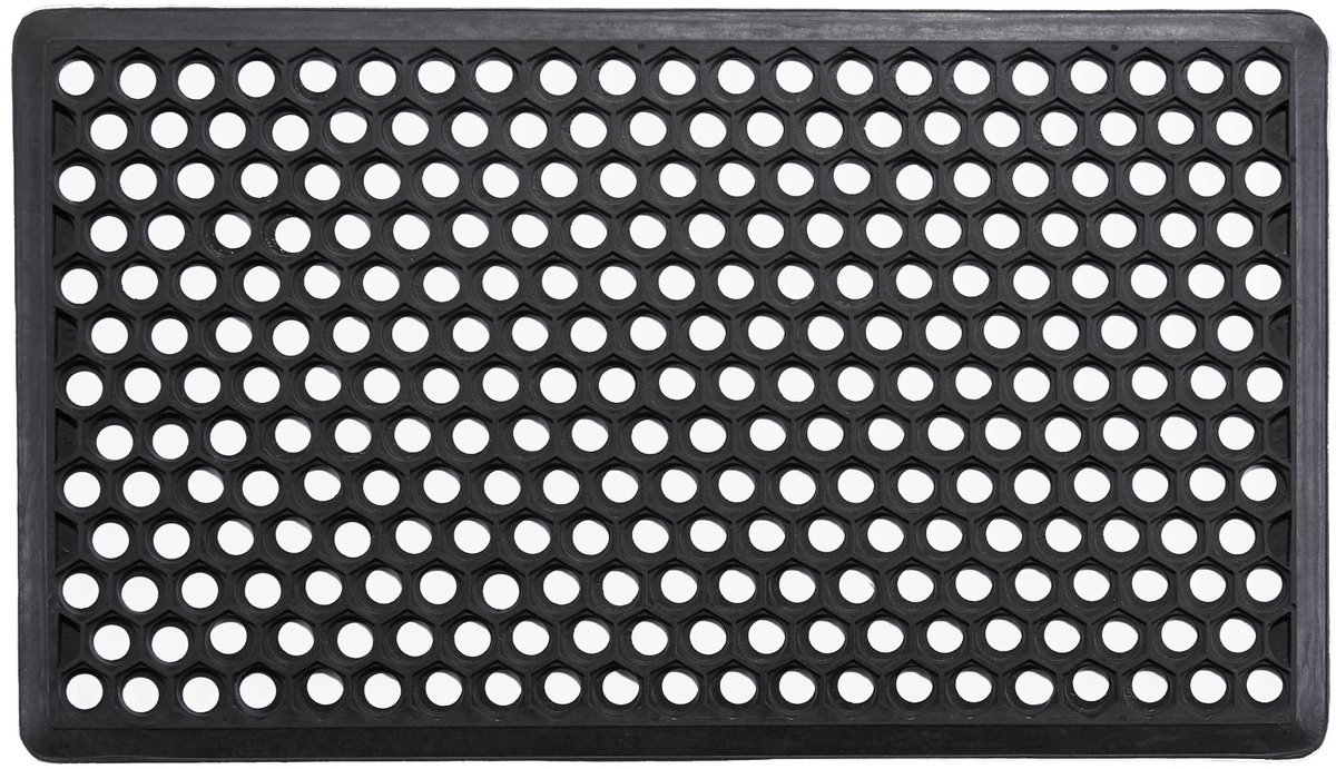 MD-Entree MD Entree - Deurmat - Rubbermat - Allegro - 40 x 70 cm Zwart