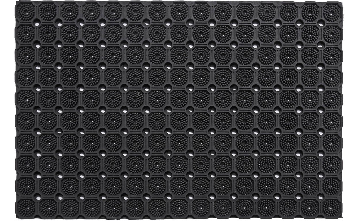 MD-Entree MD Entree - Deurmat - Rubbermat - Pico - 40 x 60 cm Zwart