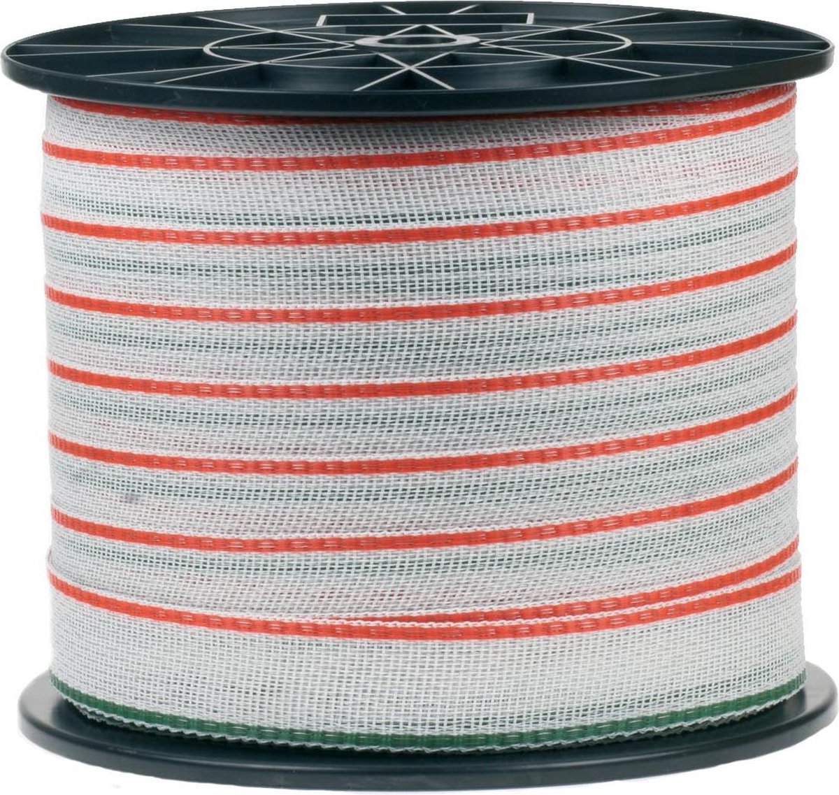 Koltec Wit/Groen Schriklint 200 m — 40 mm - Koltec schriklint 200m, wit groen schriklint, 40mm schriklint, schriklint RVS CU, breekkracht 300 kg