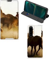 Bookcase Sony Xperia 5 III Smart Cover Cowboy