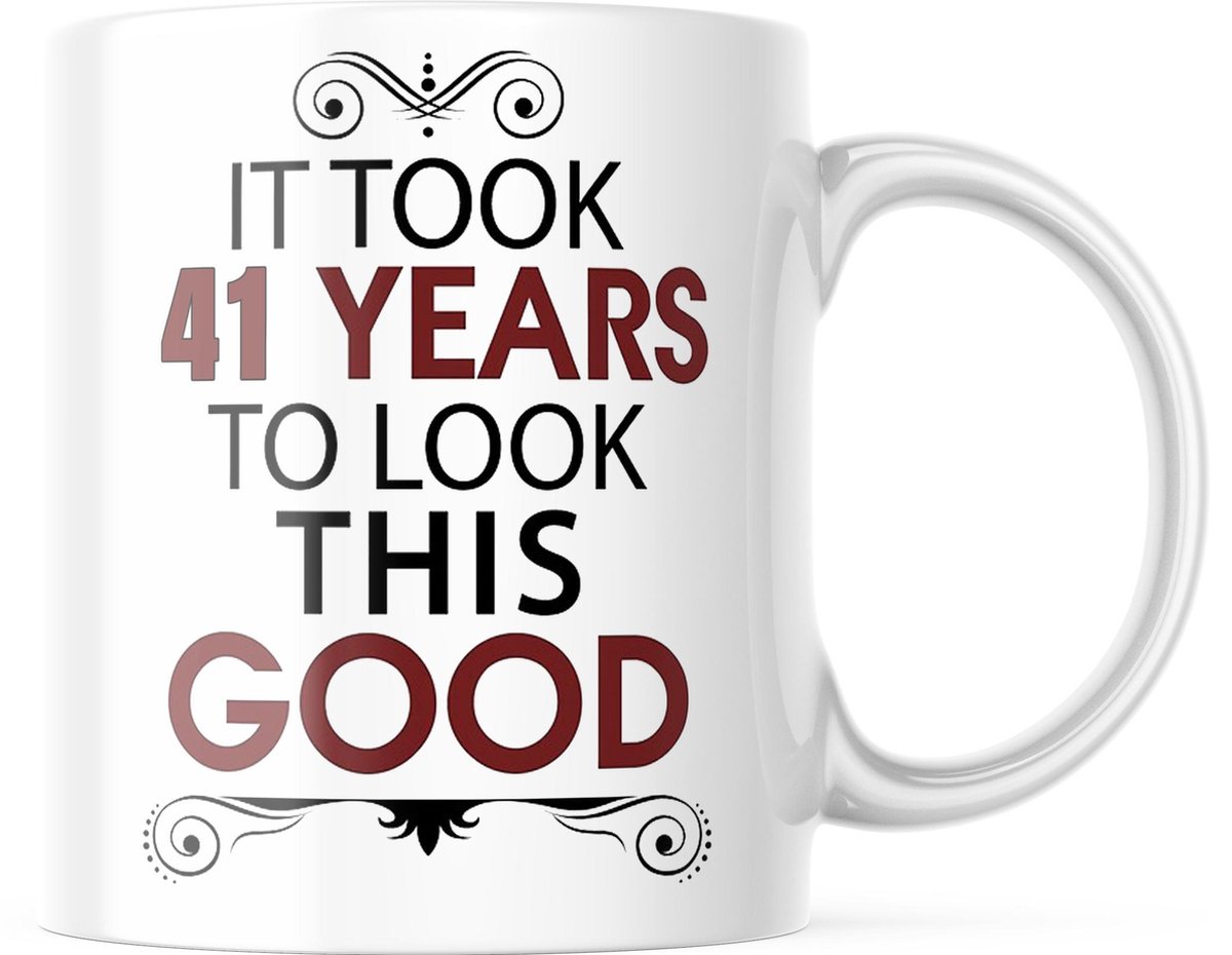 Verjaardag Mok It took 41 years to look this good