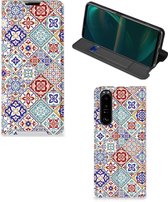 Etui pour téléphone portable Sony Xperia 5 III Book Case avec Photo carrelages Color