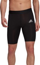 adidas - Techfit Thermo Shorts Tight - Zwarte Compressieshorts - S - Zwart