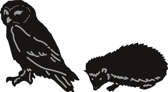 Marianne Design Craftable Mal Tinys dieren Uil en Egel CR1339