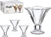Glas voor ijs en milkshakes Vivalto Transparant 300 ml (30 cl)