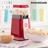 InnovaGoods Hot & Salty Times Popcornmaker - popcorn - popcornmachine - Werkt met lucht - Vintage Ontwerp - 1200W - Rood