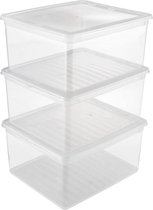 Set van opstapelbare opbergboxen (Gerececonditioneerd D)