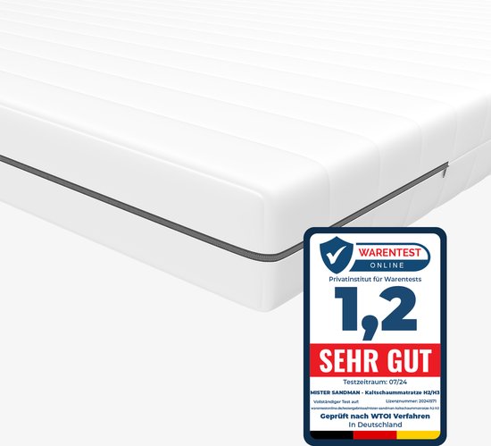 Memory Matratzen Matras 140x200, 7-zones 16 cm hoog, 2-in-1 dubbellaags