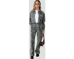 Colourful Rebel Tinsley Leopard Denim Worker Pants- M