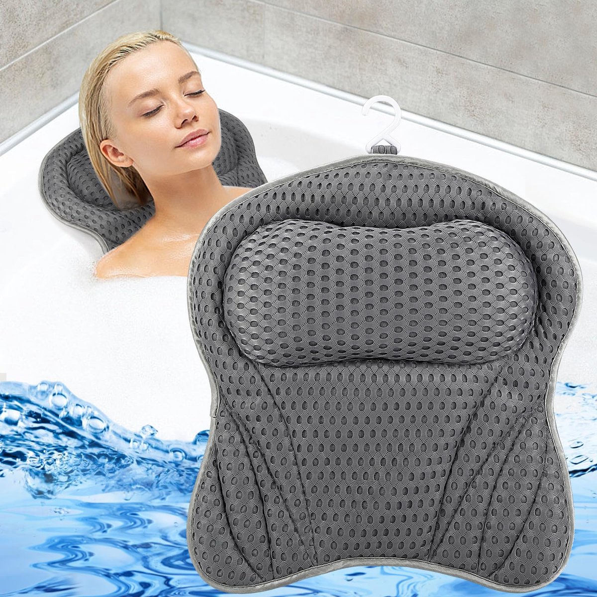 Goedkoopste Selbro ® Ergonomisch Luxe Badkussen met Sterke Zuignappen voor Optimale Ondersteuning en Comfort