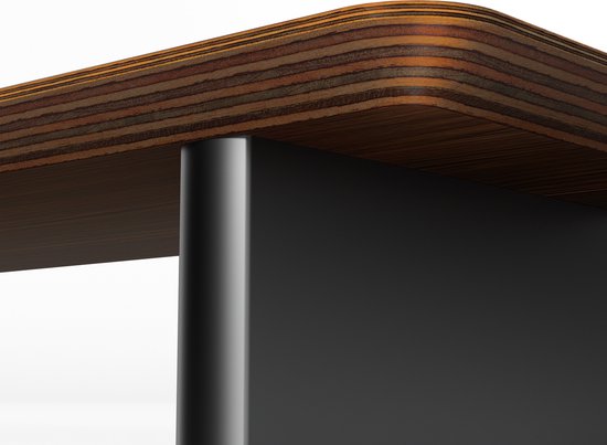 Aothia Grote monitorstandaard voor computerschermen, houten riser met duurzame kurkblokken voor zware laptops, computers, tv, pc, perfecte organizer voor op kantoor, thuis (eiken, groot