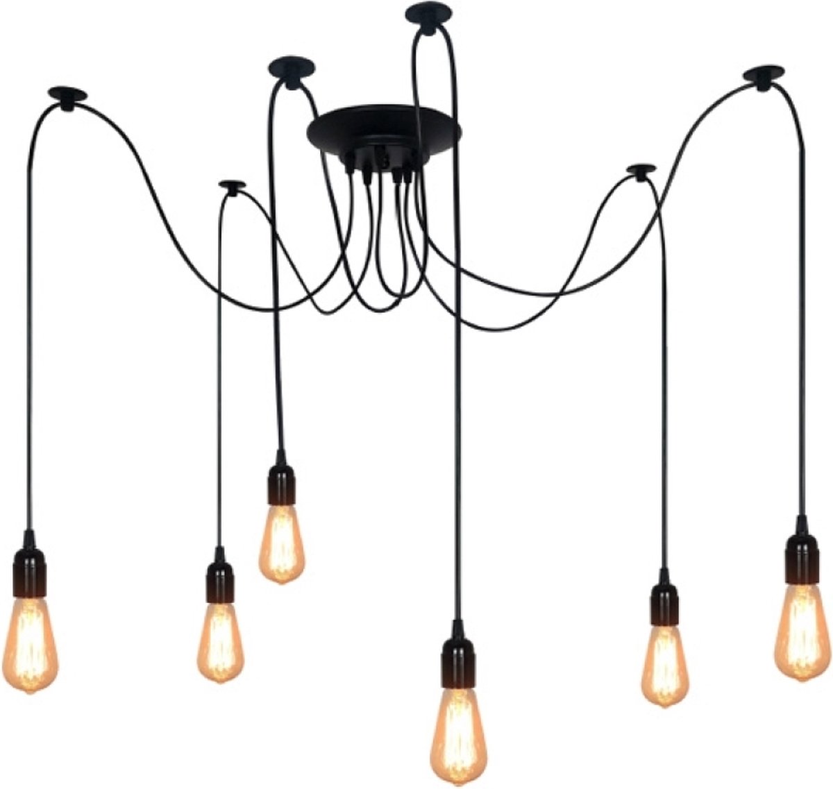 OHNO - Woonaccessoires - Bianca Hanglamp - Zwart - Tijdloos - Modern - Industrieël