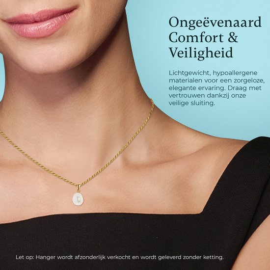 Miore® - Pendentif Pearl Gold - Goud - Or 14 carats - Perle d'eau douce - Bijoux faits main de haute qualité