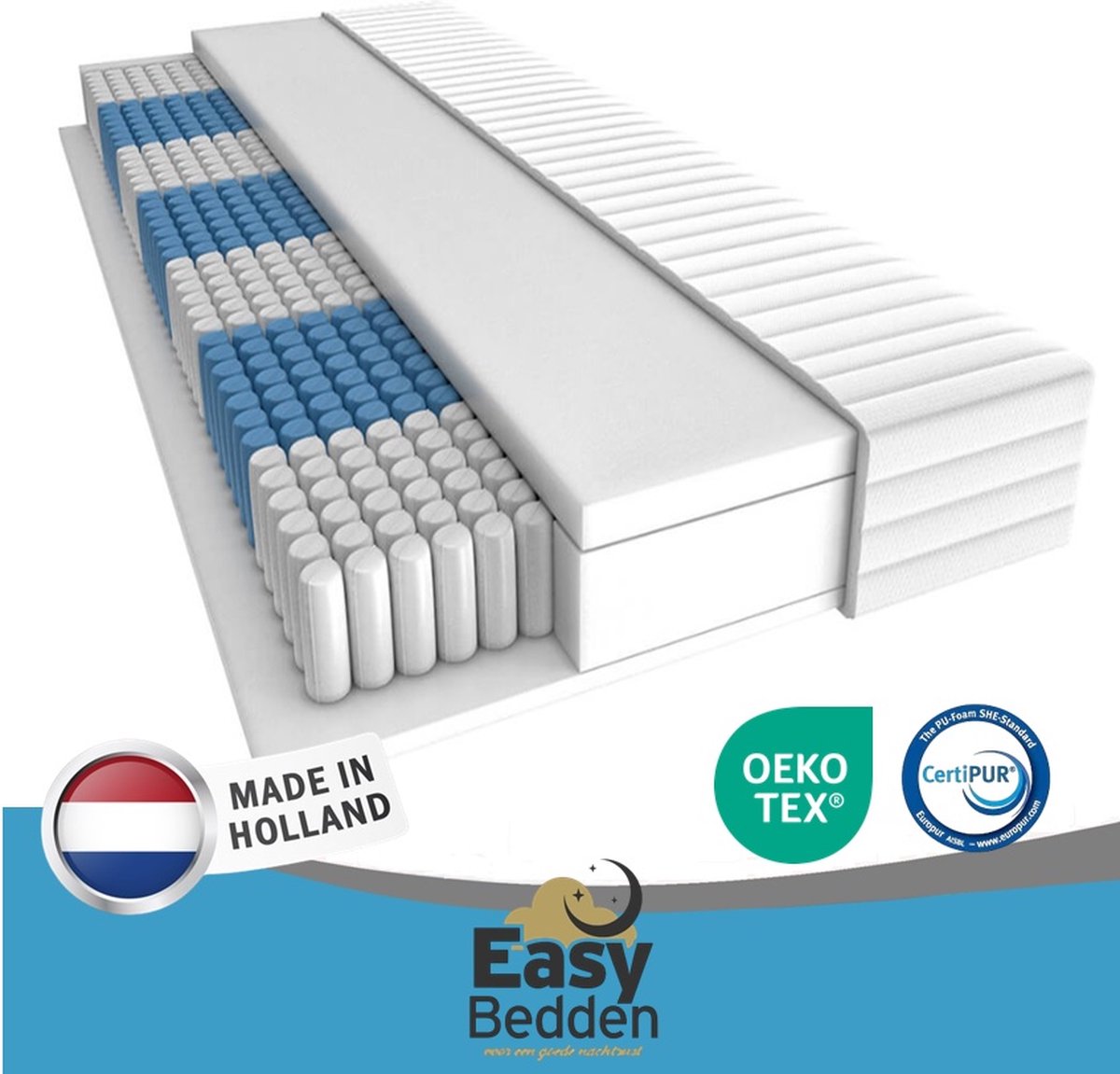 EasyBedden Pocketvering Matras thumbnail 4