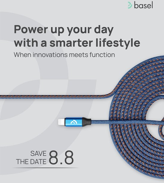 Basel Zone Basel ZONE USB to C Fast Charging Kabel 1,2m | bol