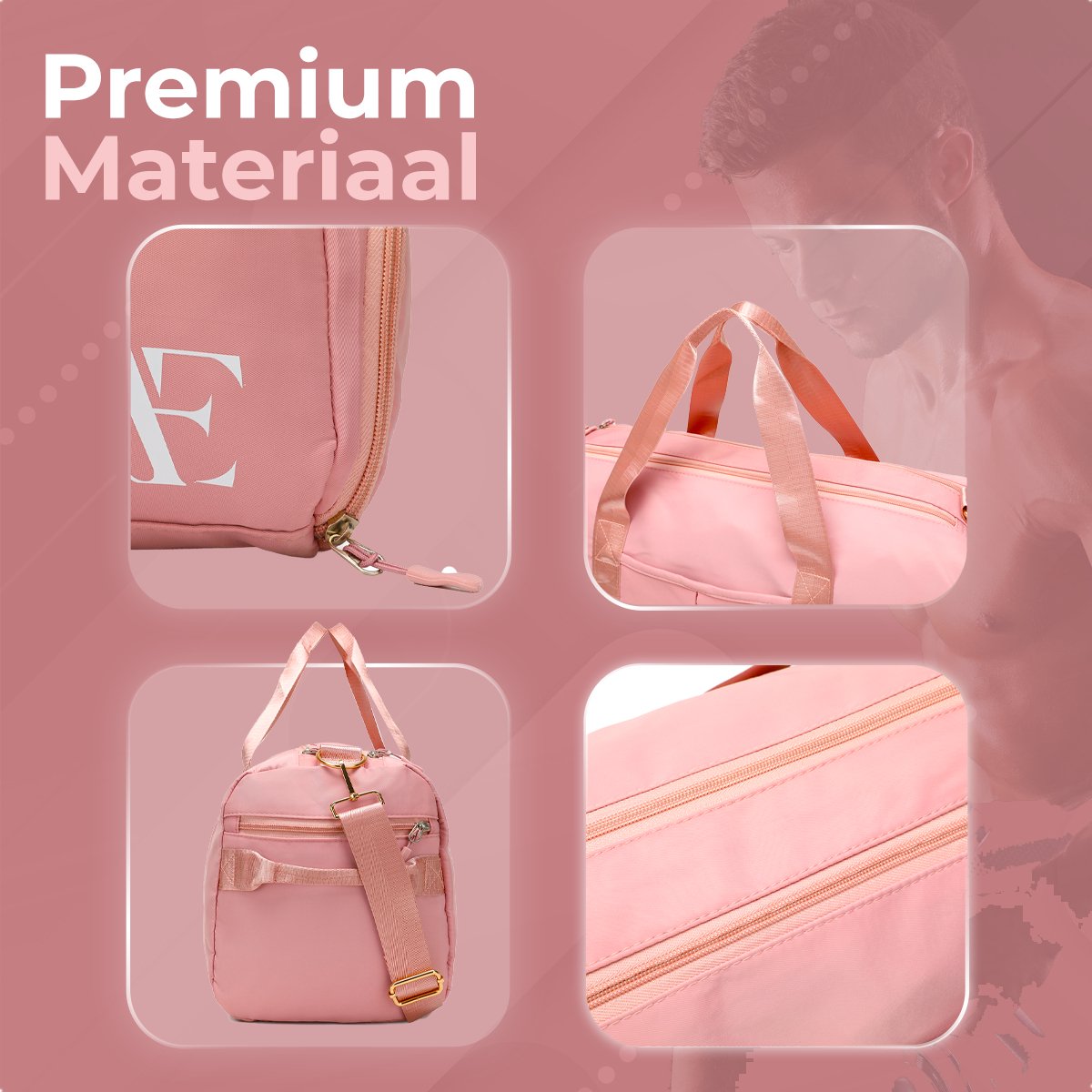 Aramae® Dames Sporttas - Roze thumbnail 6