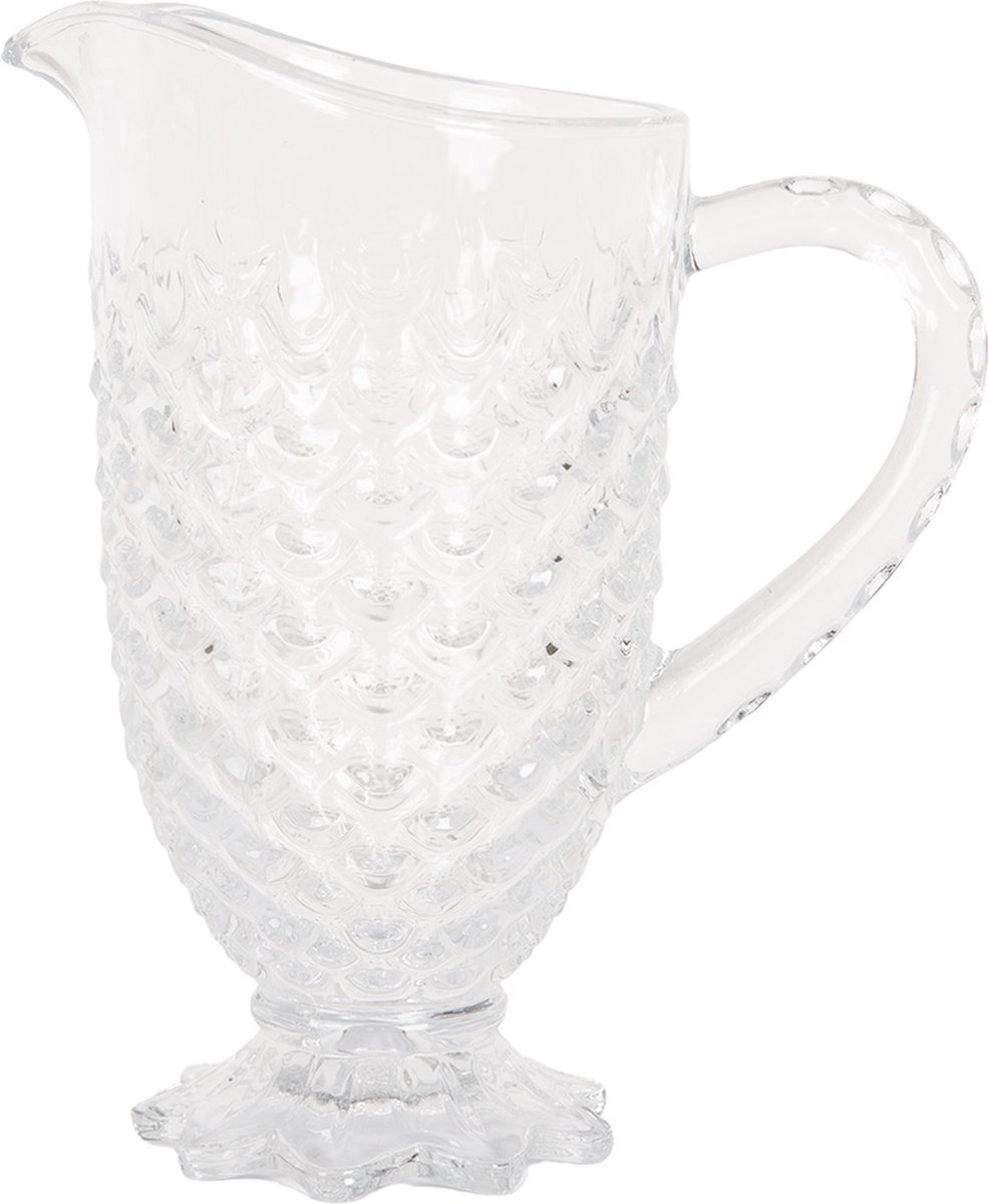 Clayre & Eef Decoratie Schenkkan 1100 ml Transparant Glas