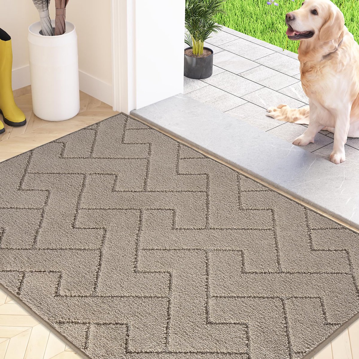 La'Moussawi ® Absorberende Antislip Deurmat voor Binnen, Ideaal voor Entree en Hal, 50 x 80 cm