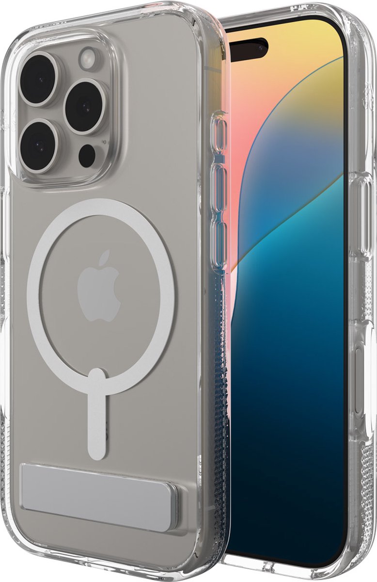ZAGG - Crystal Palace Snap Mag KS geschikt voor iPhone 16 Pro Hoesje - transparant