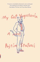Boekomslag van 'My Cat Yugoslavia' met een illustratie van een kat in een pak en de titel.