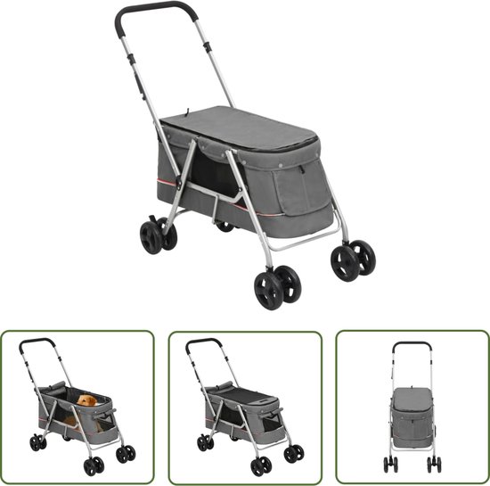 The Living Store Hondenbuggy – Grijs