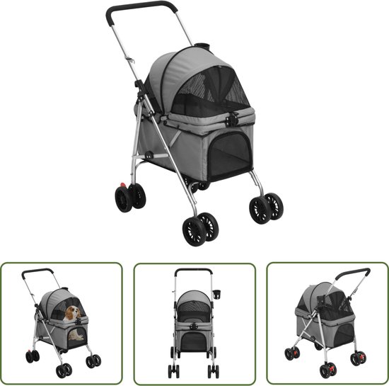 The Living Store Hondenbuggy – Grijs