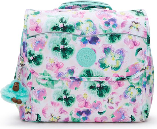 Kipling Codie S - Sac à dos École Filles - Cartable 10 litres - Aqua Blossom