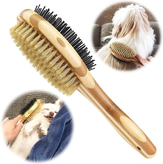 PARENCE. - Dubbelzijdige borstel voor honden en katten - 2-in-1