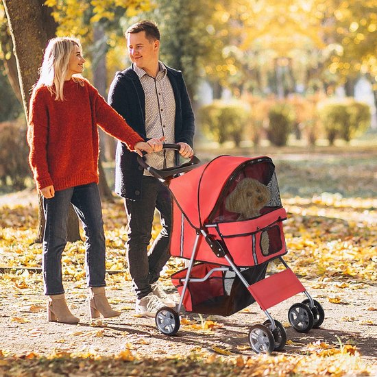 Hondenauto hond buggy buggy honden katten multicolored (rood