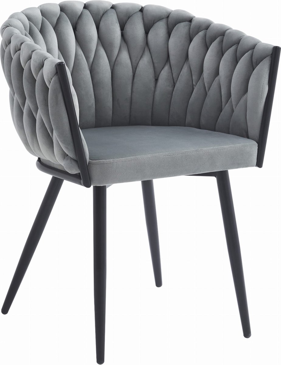 LEOBERT ORION Stoel Lichtgrijs – Tijdloos Design met Stijlvolle Stiknaden, Ergonomisch en Duurzaam, Geschikt voor Woonkamer, Eetkamer of Wachtkamer, Max. 110 kg