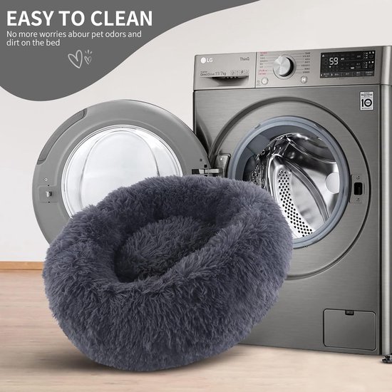 Ferplast Hondenmand RELAX MICROFLEECE, Middelgroot Hondenbed honden en katten, Warm en Zacht Microfleece Kussen, Machine wasbaar, 78 x 50 x 12 cm. Dovegrijs