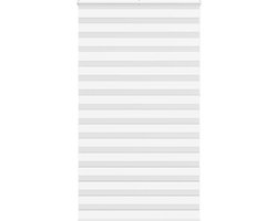 vidaXL - Zebra - rolgordijn - 135x230 - cm - stofbreedte - 130,9cm - polyester - wit