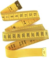 Knaak Meetlint - 3 meter - Geel - Omtrekmeter - Lichaam - Rolmaat - Naaien - 1 stuk