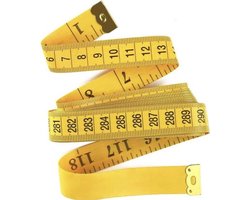 Knaak Meetlint - 3 meter - Geel - Omtrekmeter - Lichaam - Rolmaat - Naaien - 1 stuk