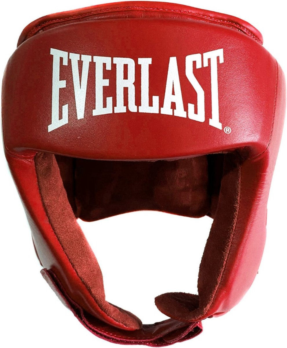 Everlast Amateur Competition Headgear, Red M