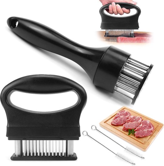 BESTonZON Vleeszartmaker, roestvrij staal, naald, vlees BESTonZON Vleeszartmaker, roestvrij staal, naald, vlees