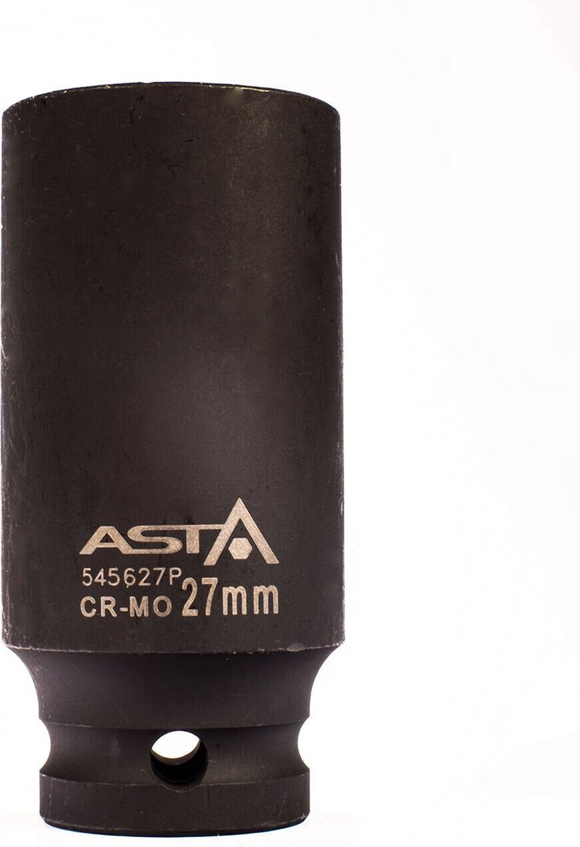 twaalfkant verlengde krachtdop - 27 mm - 1/2 duims aansluiting - slagdop - impact dop - rateldop - asta