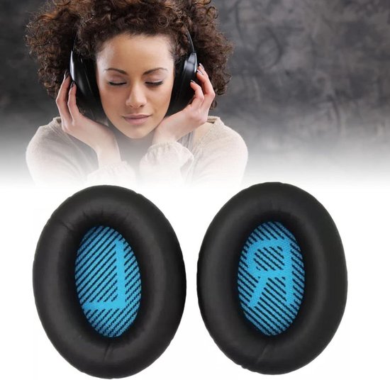 Wzsipod Cooling-Gel QuietComfort 35 / QC35 II Almohadillas para Orejas de Repuesto de Tela para