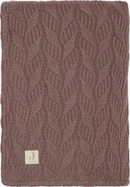 Jollein Baby Deken Ledikant 100x150cm Spring Knit - Chestnut/Coral Fleece