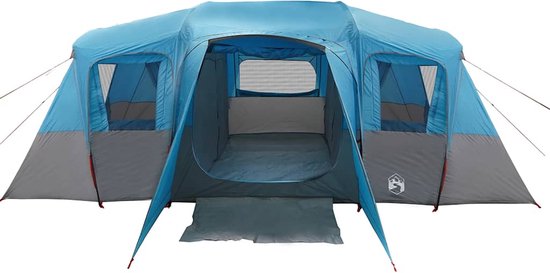 vidaXL - Tunneltent - 16-persoons - waterdicht - blauw van Vidaxl — afbeelding 4