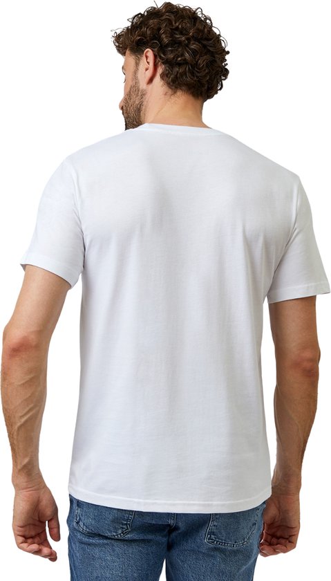 BOXR Sous-vêtements - T-shirt pour homme - Coupe décontractée - Bamboe et Katoen biologique - Lot de 10 Wit - Col rond - Doux et respirant